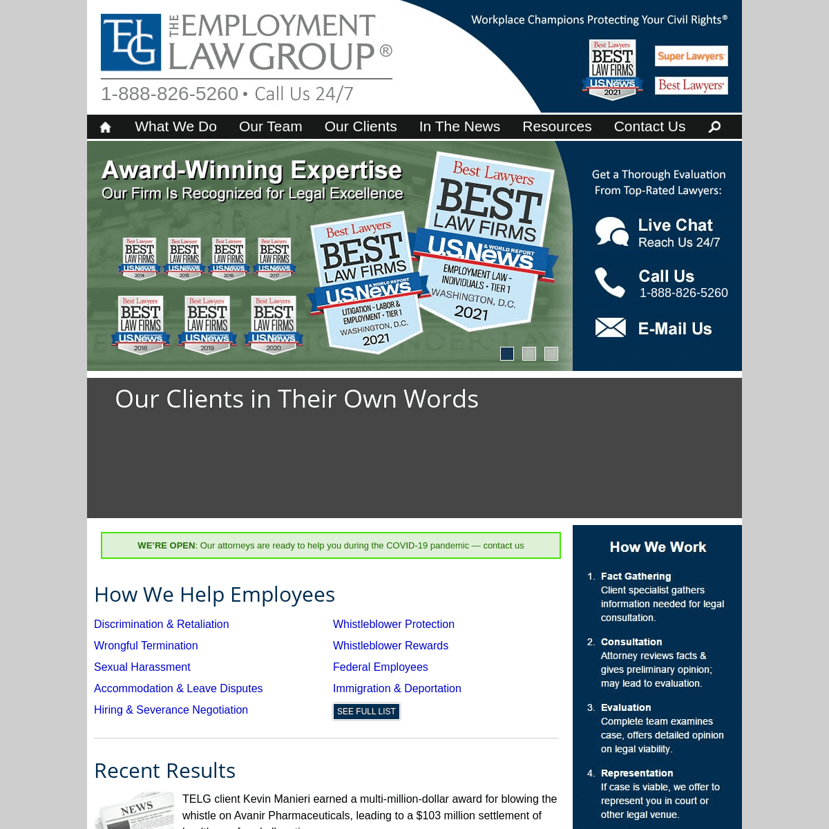 A complete backup of https://employmentlawgroup.com