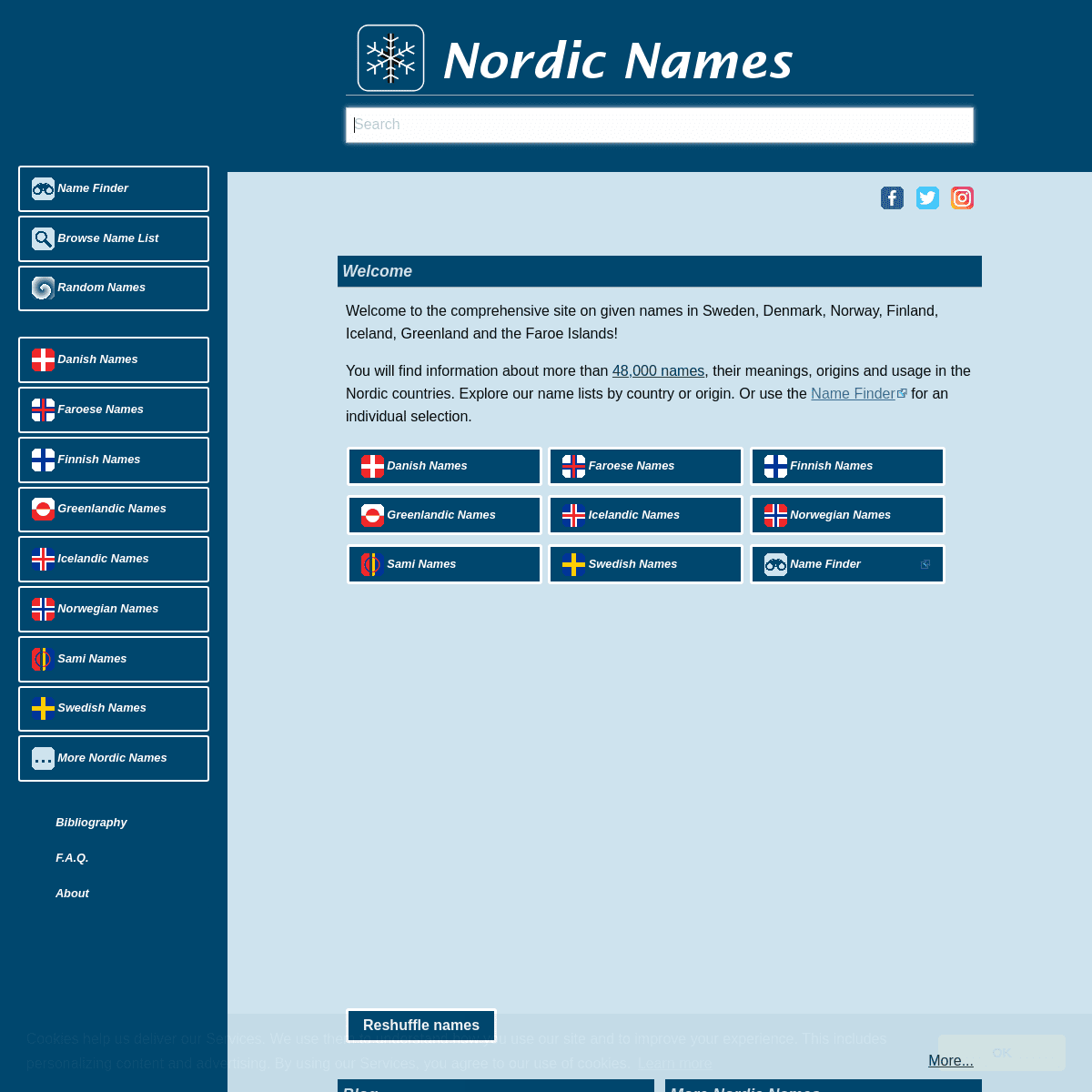 A complete backup of https://nordicnames.de