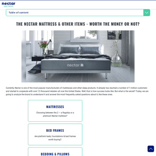 Choosing The Nectar Mattress- Review Of Mattresses & Brand As A Whole
