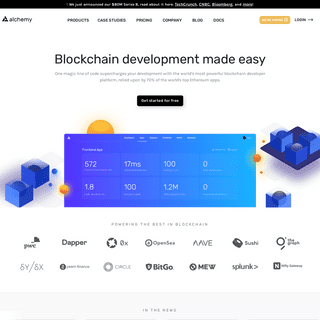 Alchemy - Blockchain Developer Platform and Node Service for Ethereum & Crypto.com