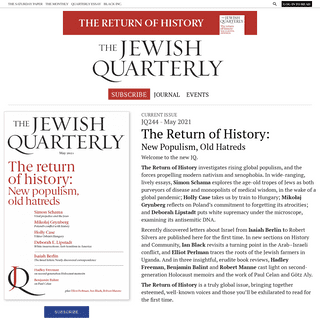 A complete backup of https://jewishquarterly.org