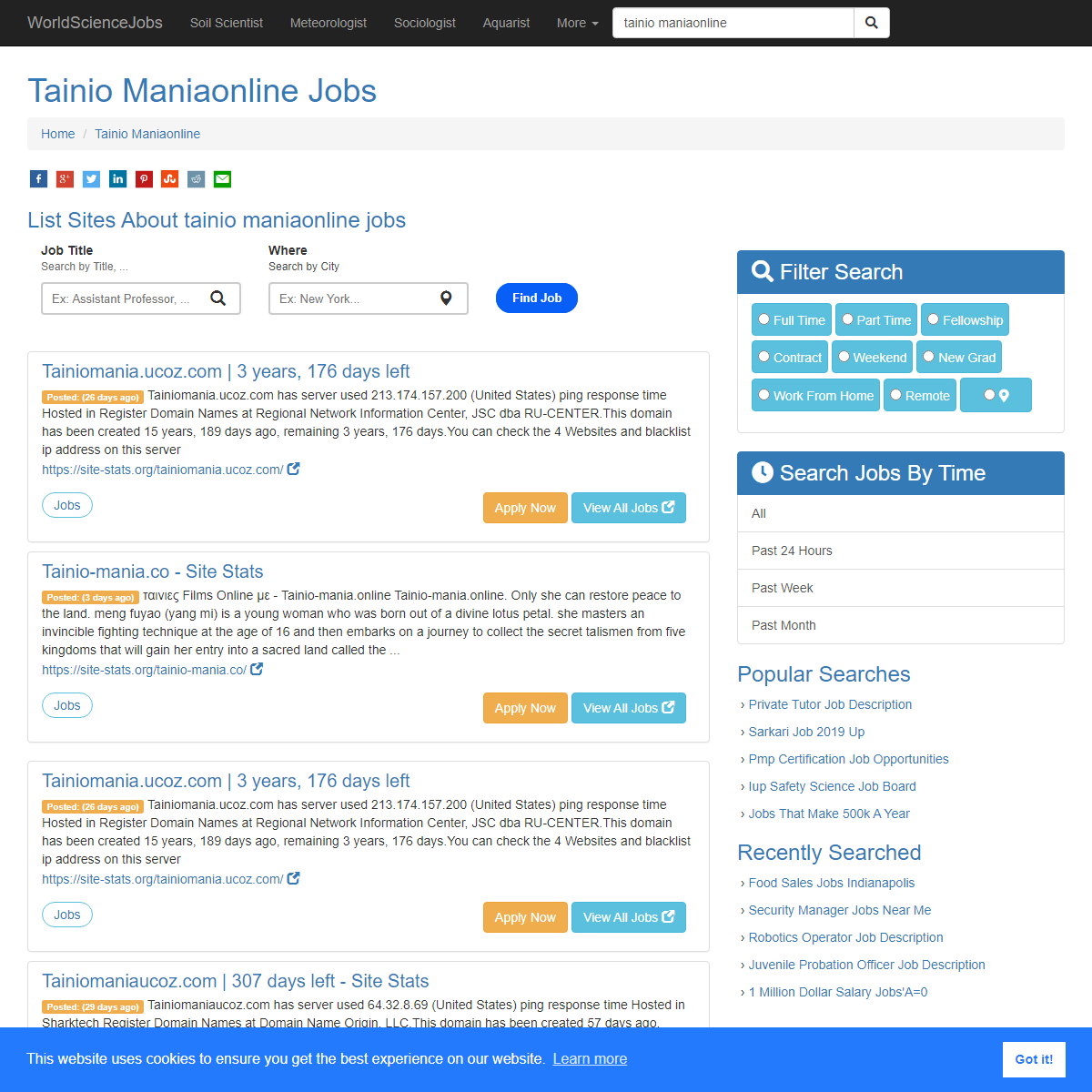 A complete backup of https://worldsciencejobs.com/tainio-maniaonline