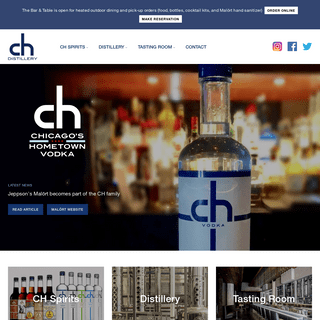 CH Distillery - Chicago`s Hometown Vodka - Craft Cocktail Bar & Restaurant