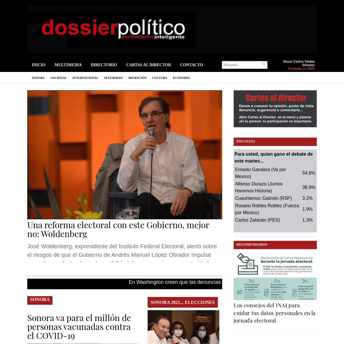 A complete backup of https://dossierpolitico.com