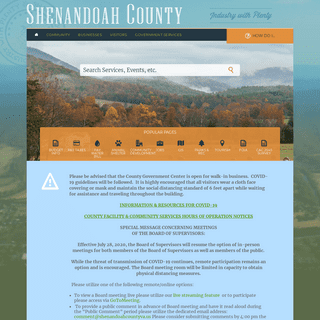 Home - Shenandoah County Virginia