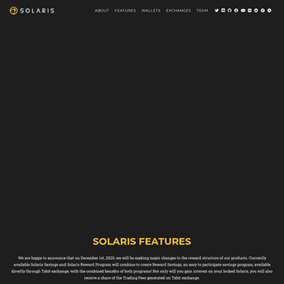 A complete backup of https://solariscoin.com