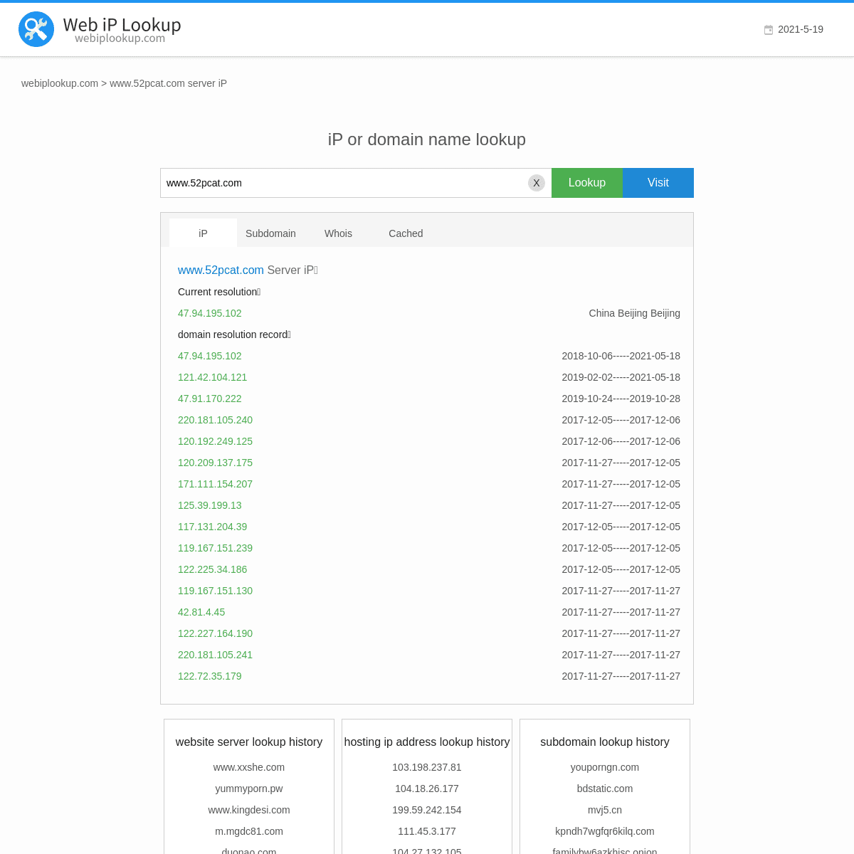 A complete backup of https://webiplookup.com/www.52pcat.com/