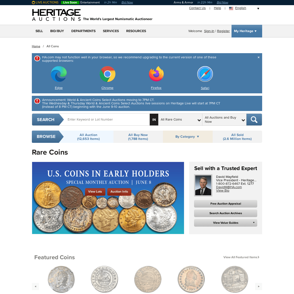 A complete backup of https://coins.ha.com