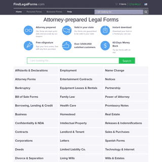 Legal Forms Attorney-Prepared, Ready to Download - FindLegalForms