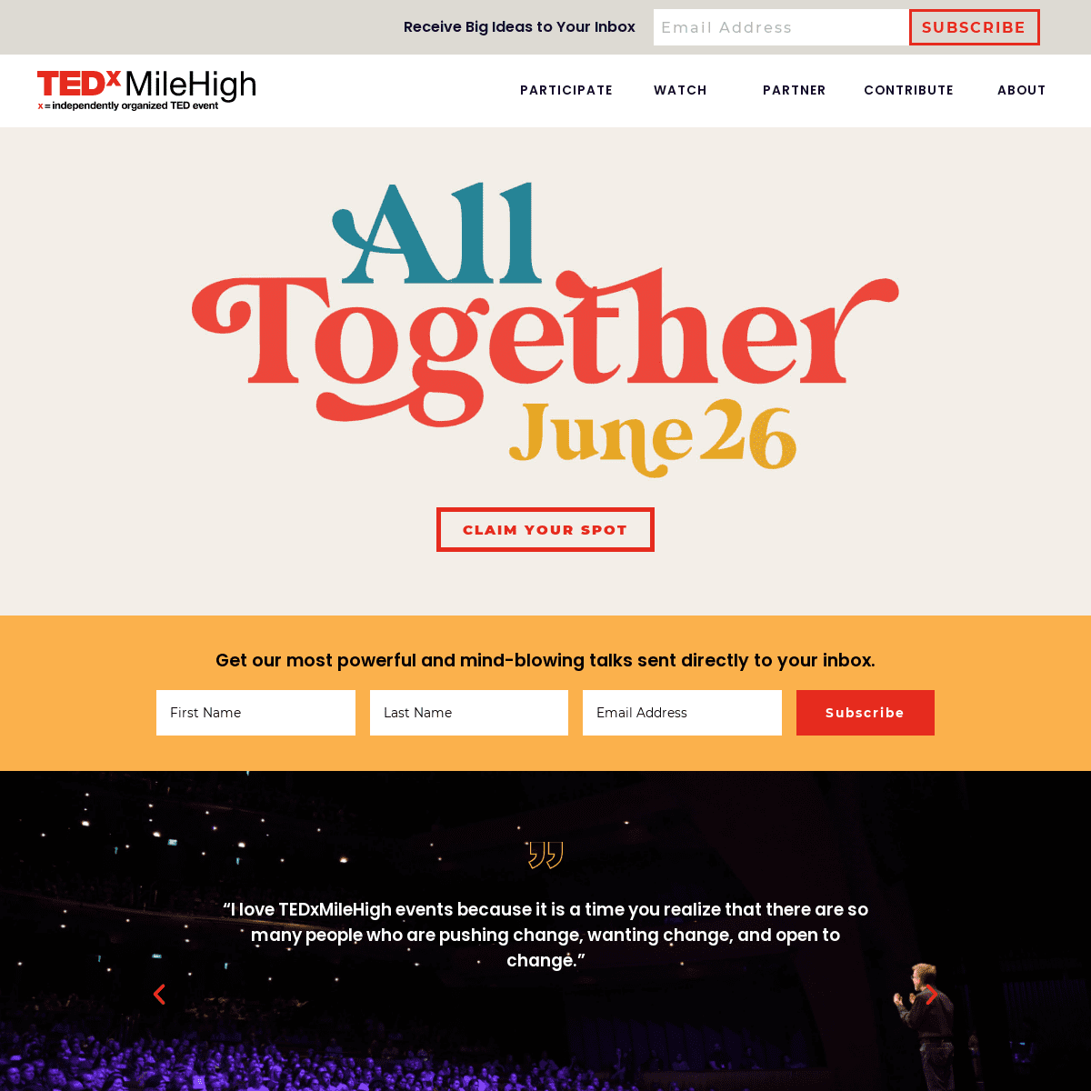 A complete backup of https://tedxmilehigh.com