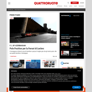 Quattroruote- News, Prove e Listino prezzi Auto - Quattroruote.it