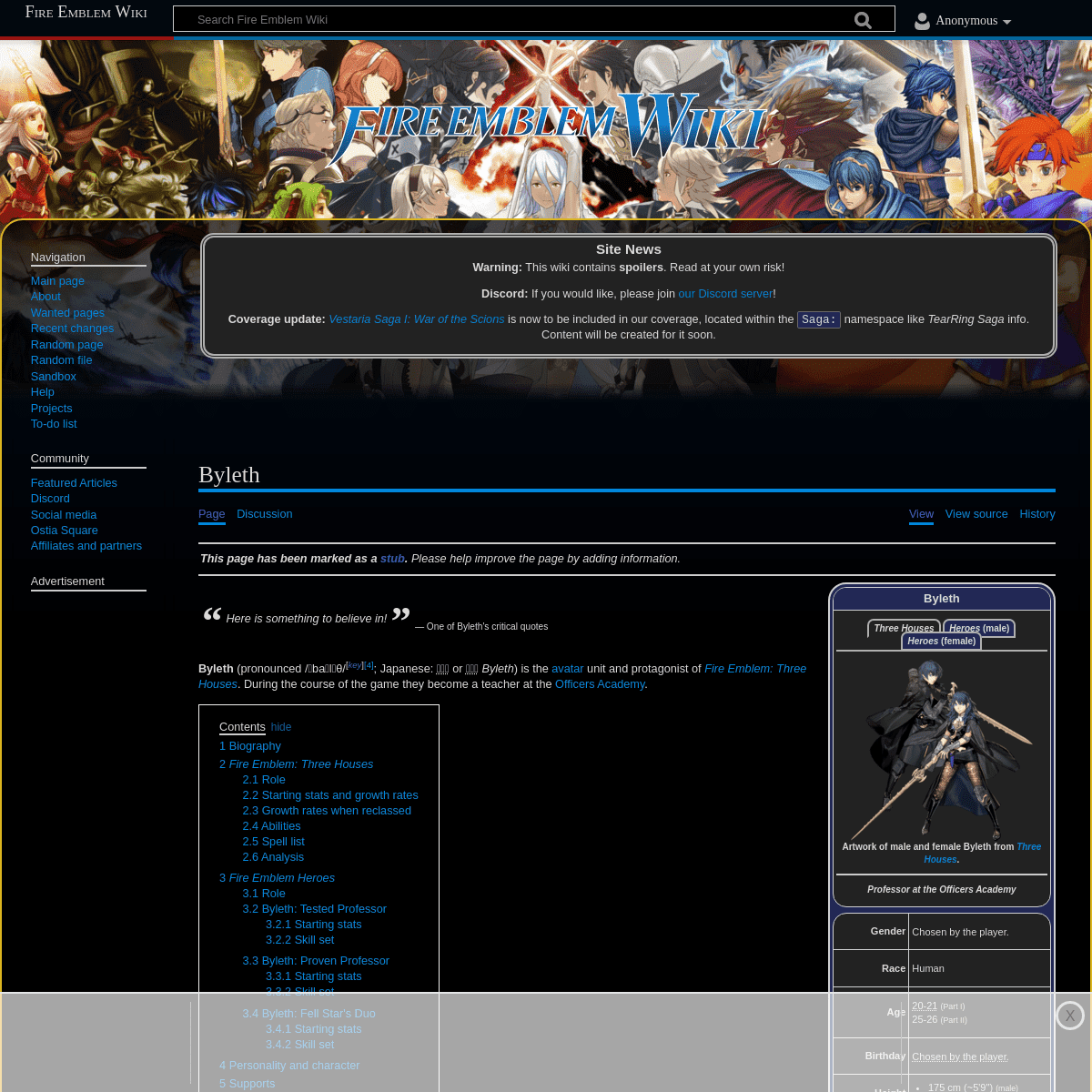 A complete backup of https://fireemblemwiki.org/wiki/Byleth