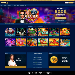 La Riviera Casino - 1,000 â‚¬ de Bonus + 50 Tours Gratuits
