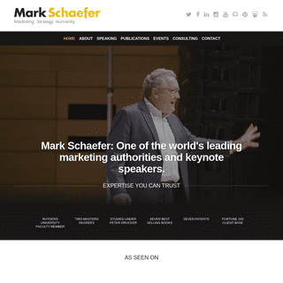 Social Media Marketing Consultant, Author, and Keynote Speaker - Mark Schaefer