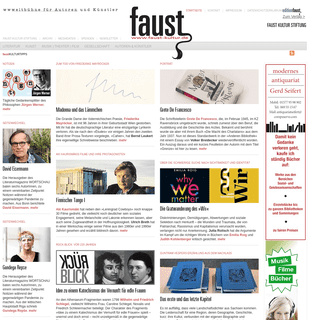 Startseite - Faust Kultur