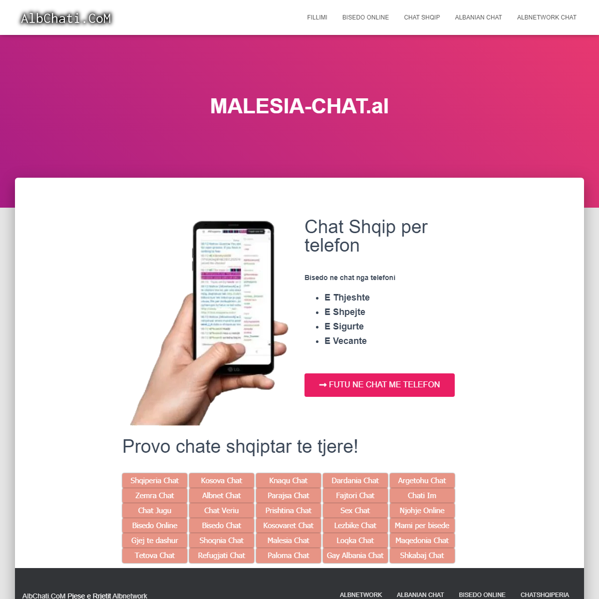 MALESIA-CHAT.al â€“ AlbChati Chat Shqip Chat Shqiptar Bisedo Online
