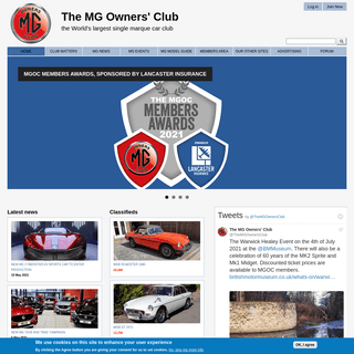 A complete backup of https://mgownersclub.co.uk