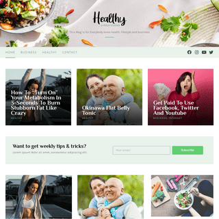 living a Healthy lifestyle - Business offer digital marketing - guideline24