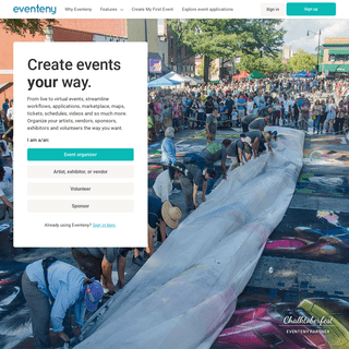 Create events your way on Eventeny