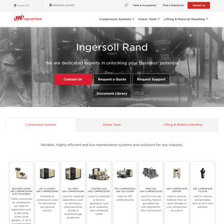 Ingersoll Rand Air Compressors, Power Tools, Lifting and Fluid Handling Products
