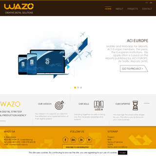 A complete backup of https://wazo.lu
