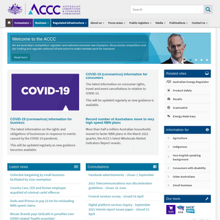 A complete backup of https://accc.gov.au