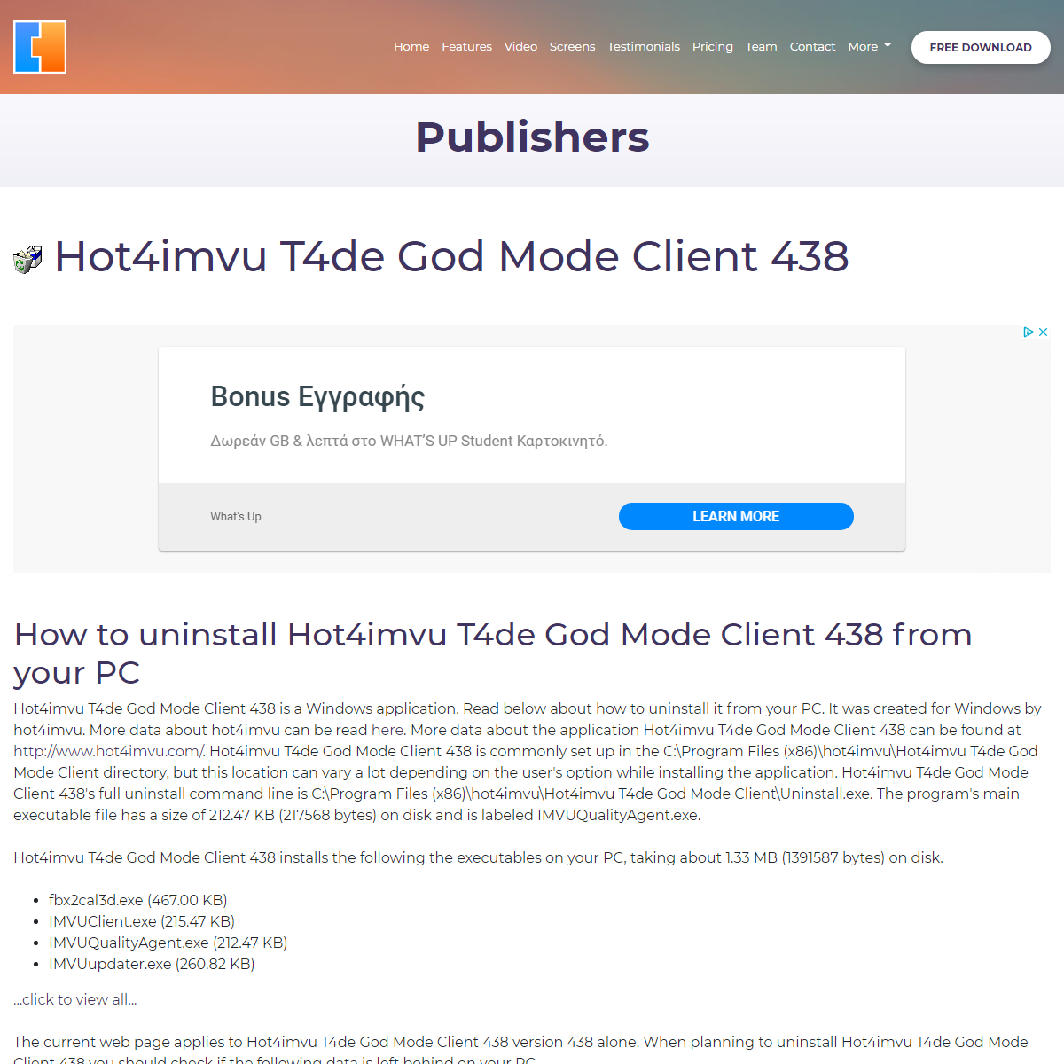 A complete backup of https://www.advanceduninstaller.com/Hot4imvu-T4de-God-Mode-Client-438-48d5f3f0a982d666e751ab466a2efab3-appl