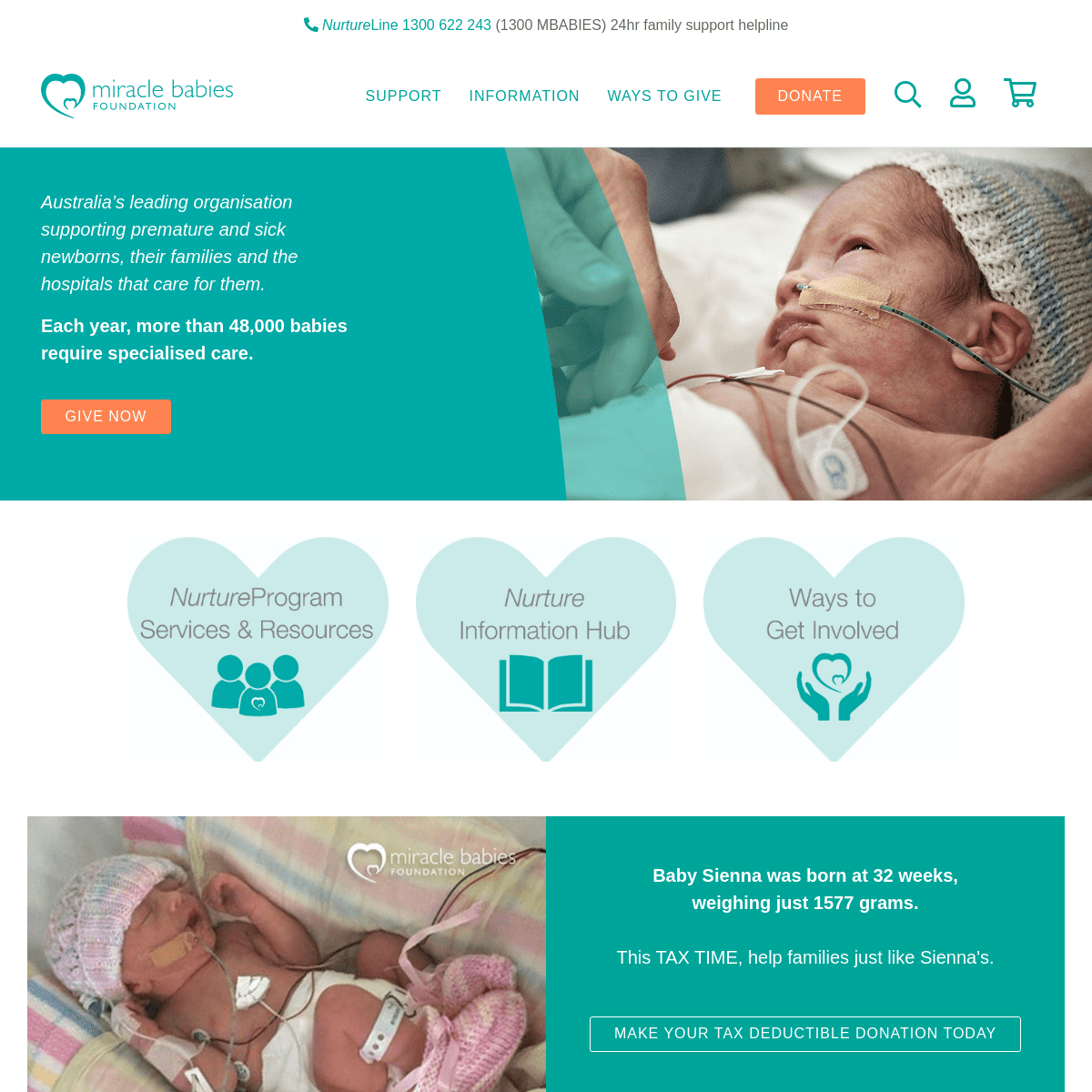 A complete backup of https://miraclebabies.org.au