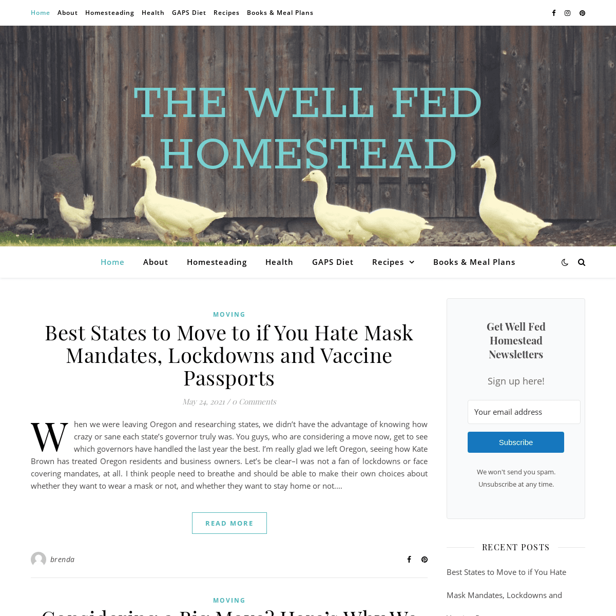 A complete backup of https://wellfedhomestead.com