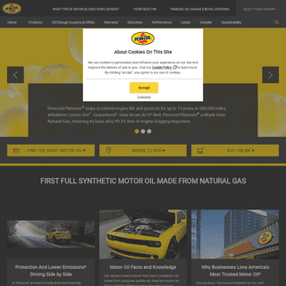 A complete backup of https://pennzoil.com