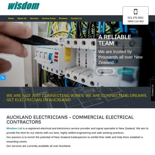 A complete backup of https://wisdomelectrical.co.nz