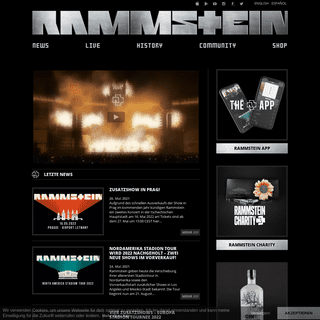 A complete backup of https://rammstein.com