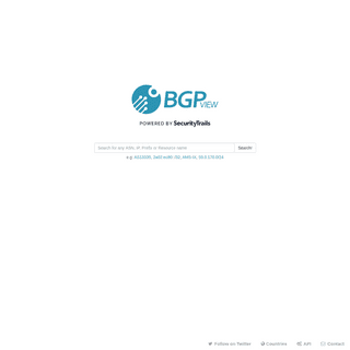 A complete backup of https://bgpview.io