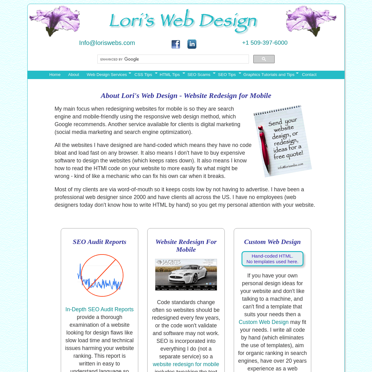 A complete backup of https://loriswebs.com