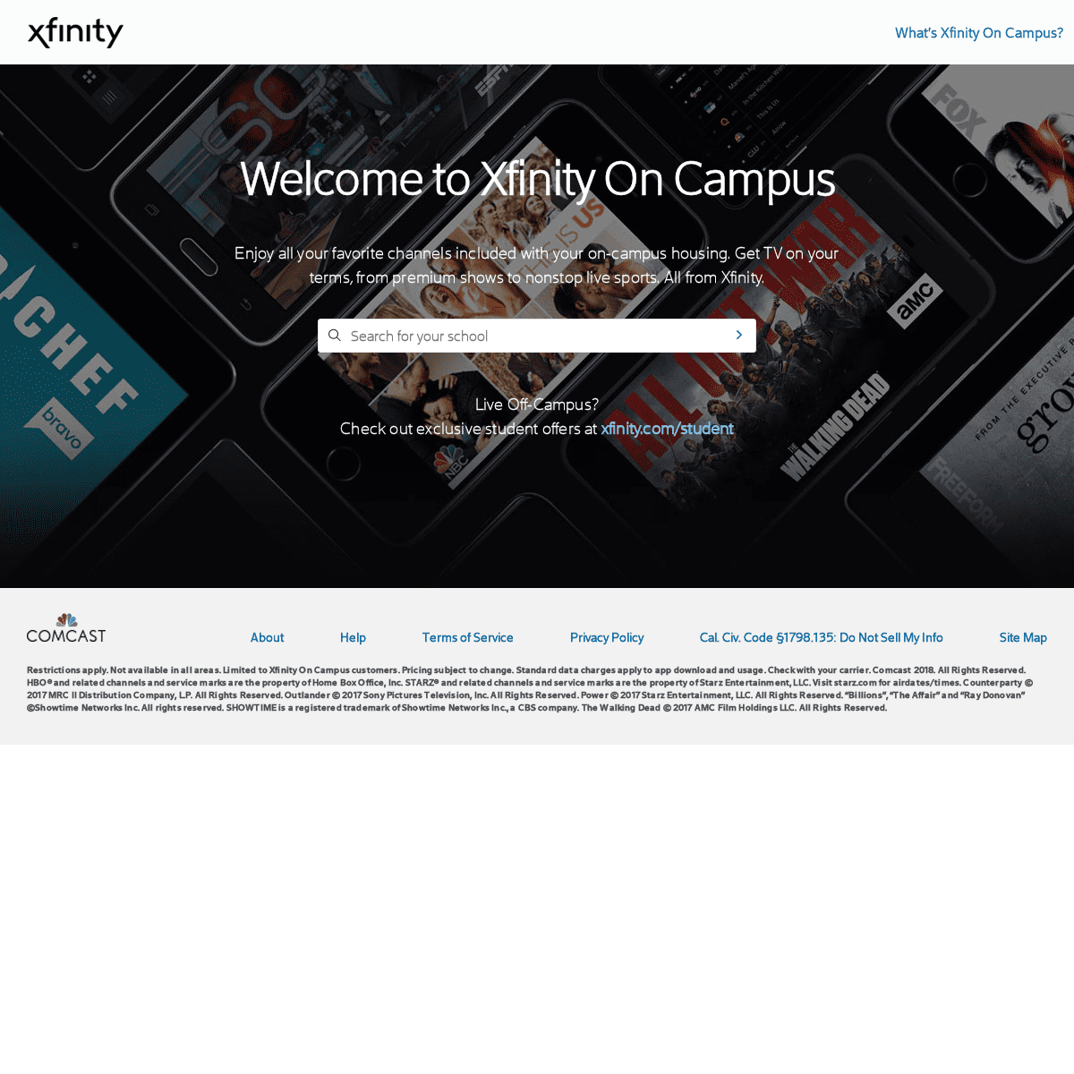 A complete backup of https://xfinityoncampus.com
