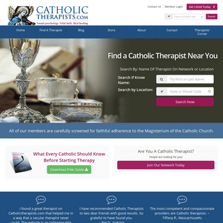 A complete backup of https://catholictherapists.com