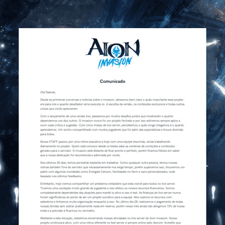A complete backup of https://aioninvasion.com
