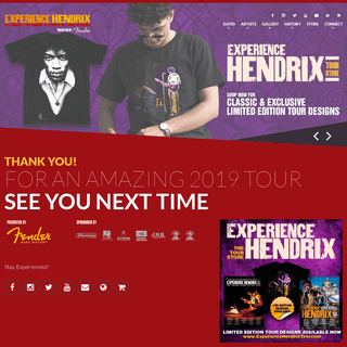 A complete backup of https://experiencehendrixtour.com