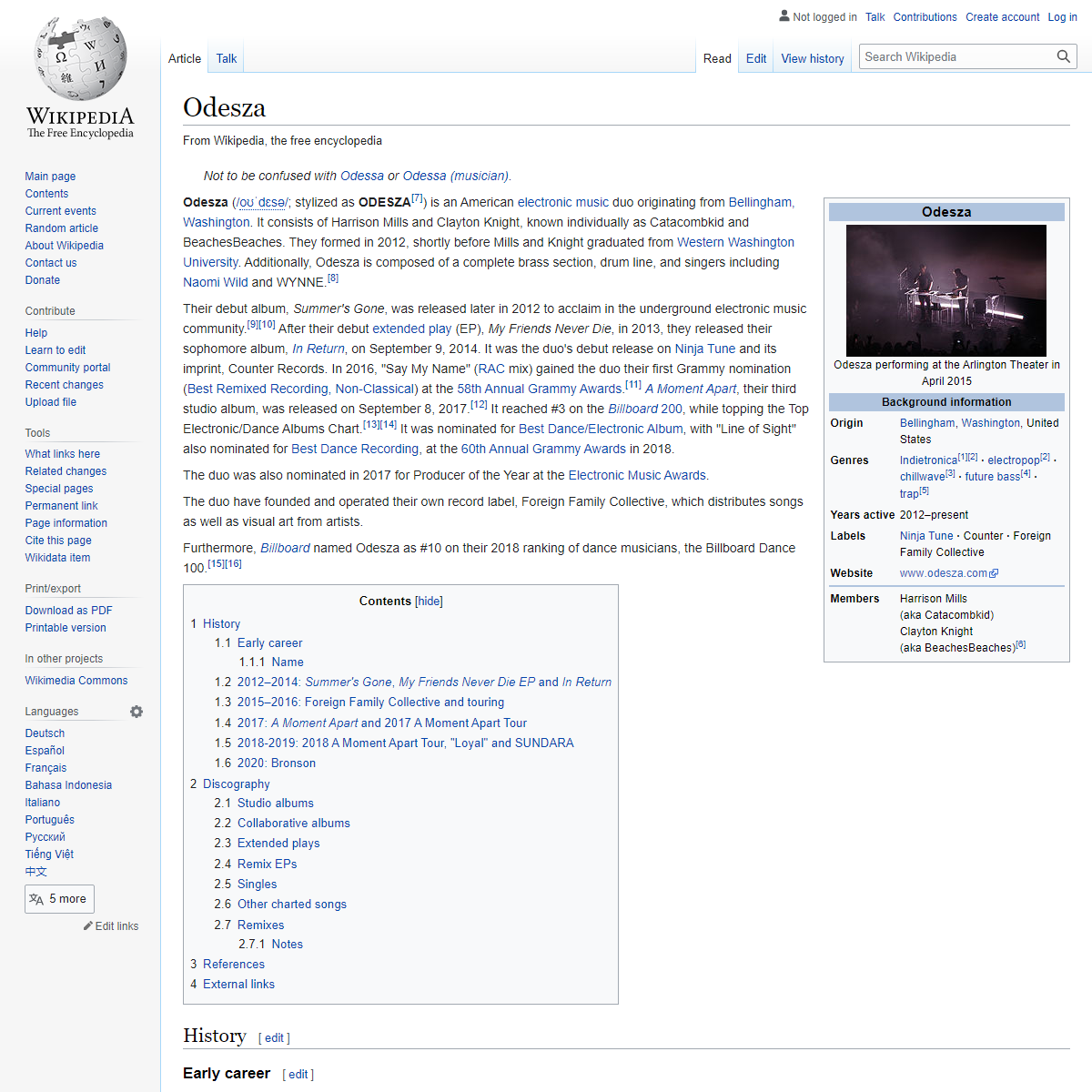A complete backup of https://en.wikipedia.org/wiki/Odesza
