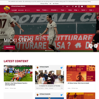 A complete backup of https://asroma.com