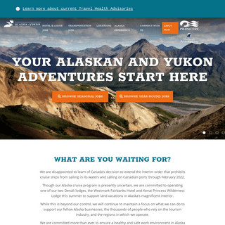 Find Alaska and Yukon Summer Jobs! - Alaska Tour Jobs