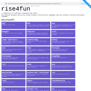 A complete backup of https://rise4fun.com
