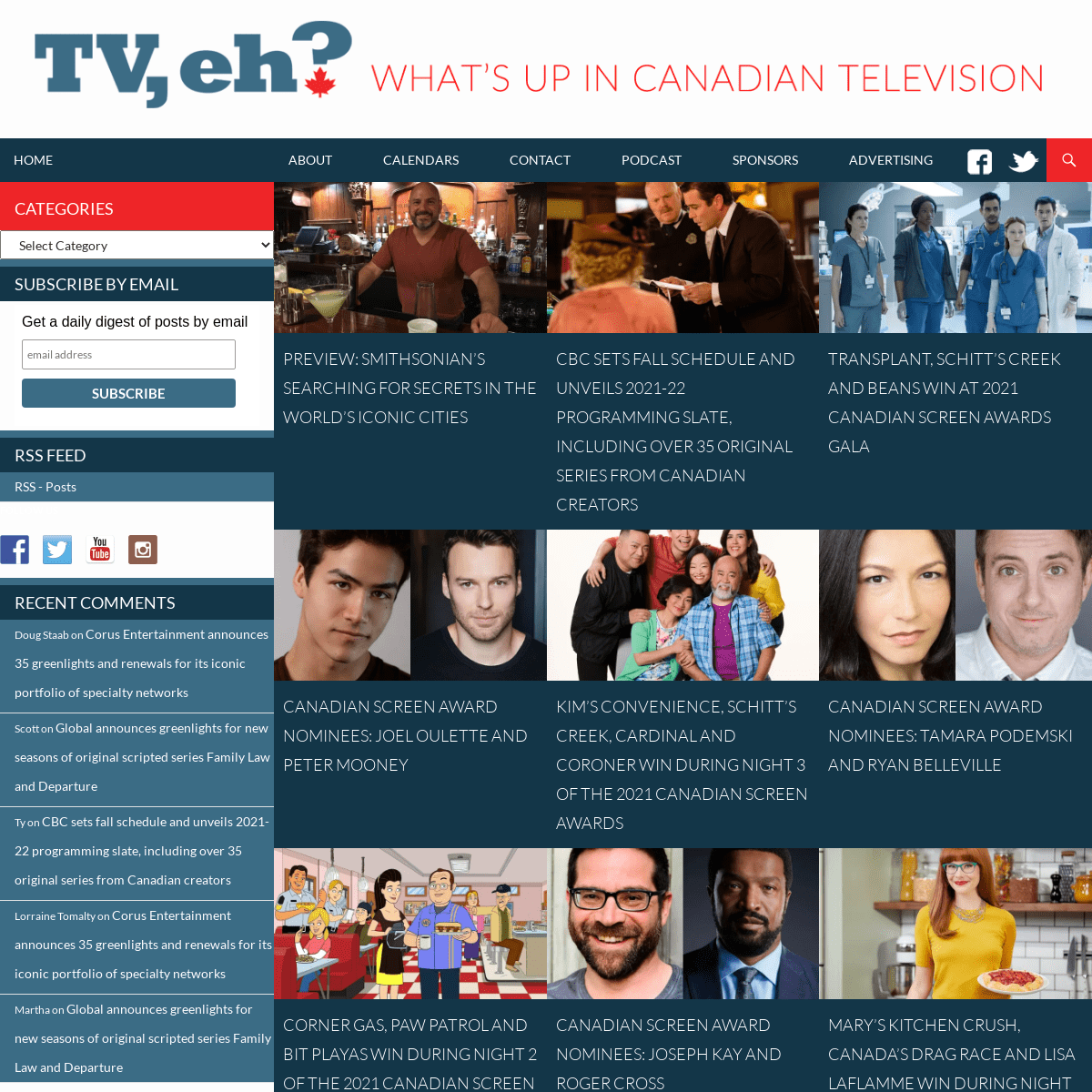 TV, eh- - What`s up in Canadian television