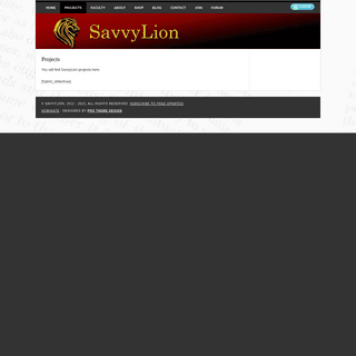 A complete backup of https://savvylion.com