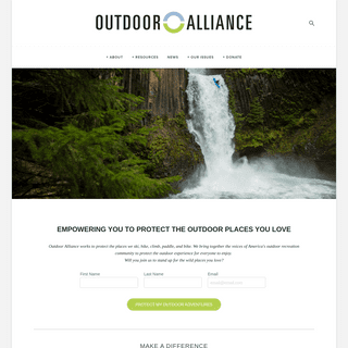 A complete backup of https://outdooralliance.org