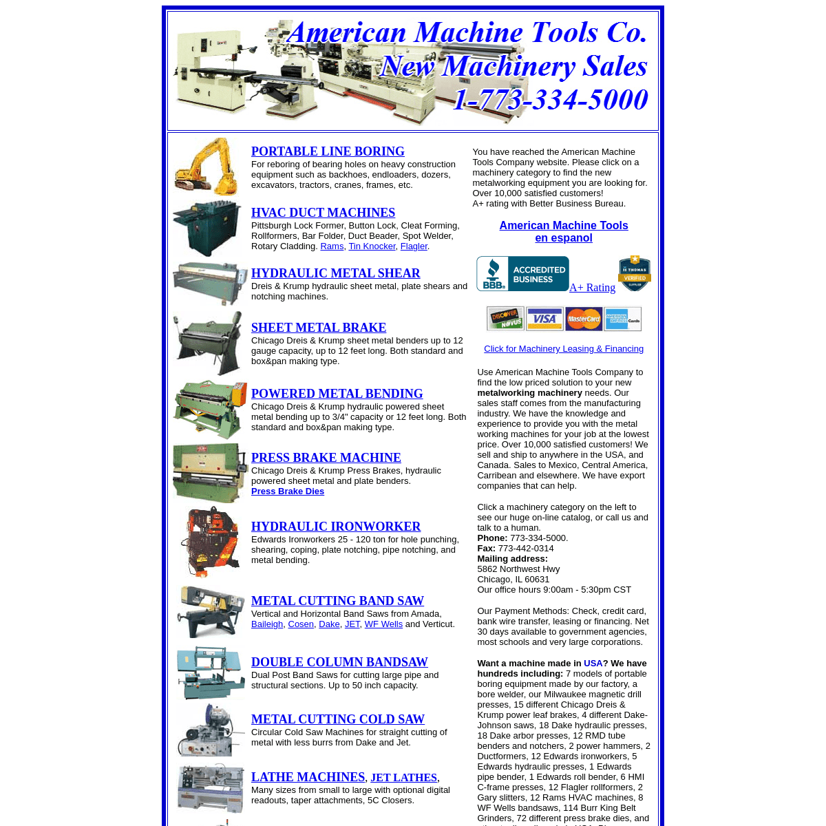 A complete backup of https://americanmachinetools.com