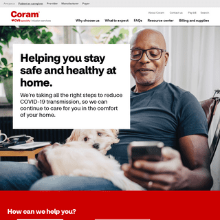 Homepage for Patients-Caregivers - Coram, A CVS Specialty infusion services