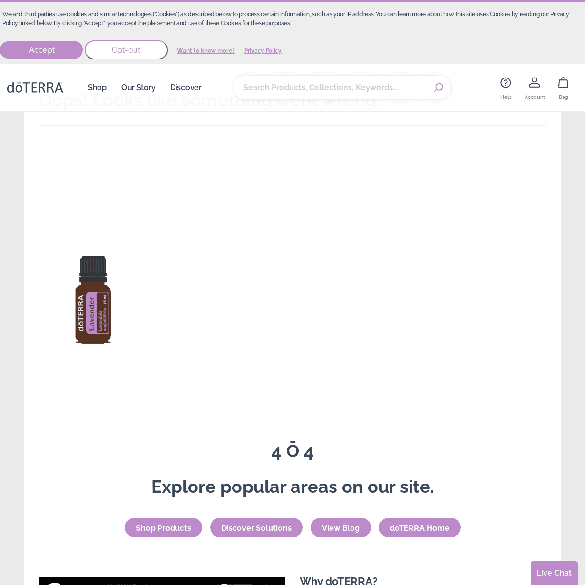 A complete backup of https://doterra.me