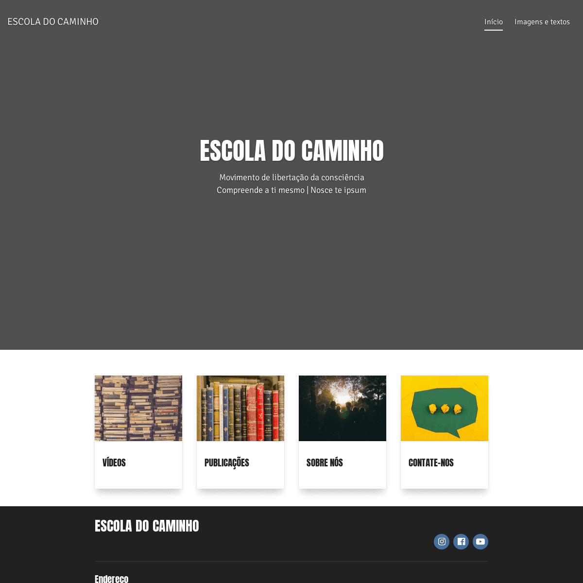 A complete backup of https://escoladocaminho.com