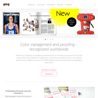 GMG Color - Color Management Software & Proofing Solution